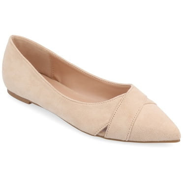 Journee Womens Winslo Slip On Pointed Toe Ballet Dress Flats