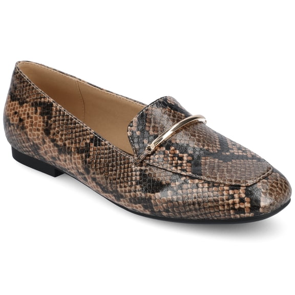 Journee Womens Wrenn Slip On Square Toe Loafer Dress Flats, Widths Available