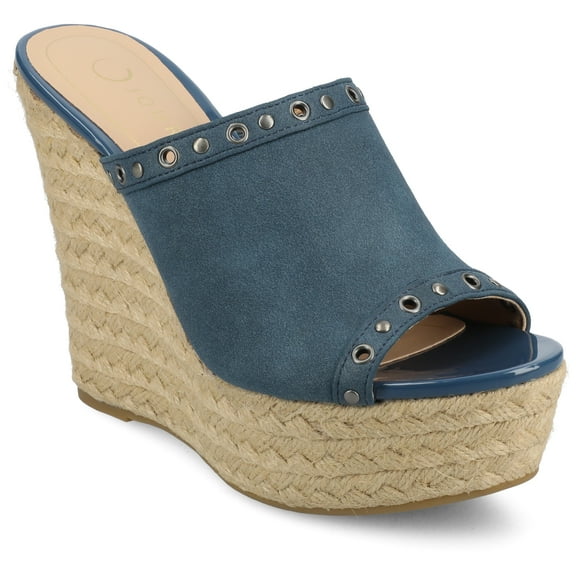 Journee Womens Yari Platform Espadrille Wedge Sandals