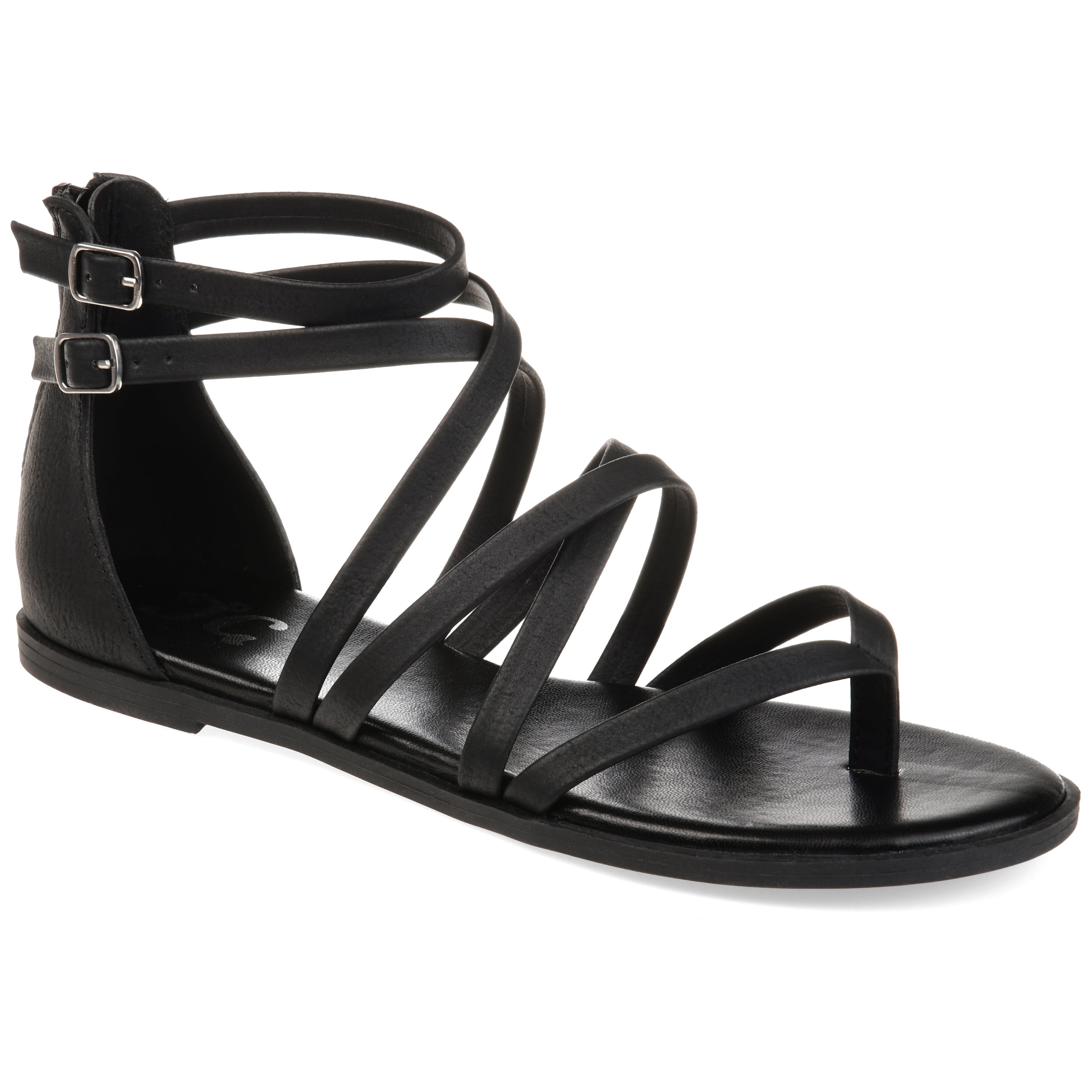 Journee Womens Zailie Gladiator Flat Sandals, Widths Available