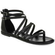 Journee Womens Zailie Gladiator Flat Sandals, Widths Available