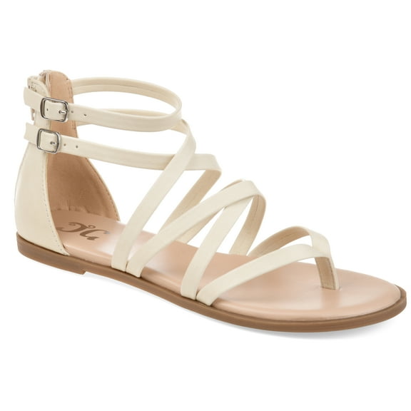 Journee Womens Zailie Gladiator Flat Sandals, Widths Available