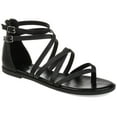 thumbnail image 1 of Journee Womens Zailie Gladiator Flat Sandals, Widths Available, 1 of 10