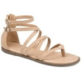 thumbnail image 1 of Journee Womens Zailie Gladiator Flat Sandals, Widths Available, 1 of 10