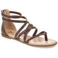 thumbnail image 1 of Journee Womens Zailie Gladiator Flat Sandals, Widths Available, 1 of 10