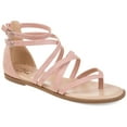 thumbnail image 1 of Journee Womens Zailie Gladiator Flat Sandals, Widths Available, 1 of 10