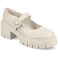 thumbnail image 1 of Journee Womens Zarynn Treaded Outsole Platform Mary Jane, 1 of 10