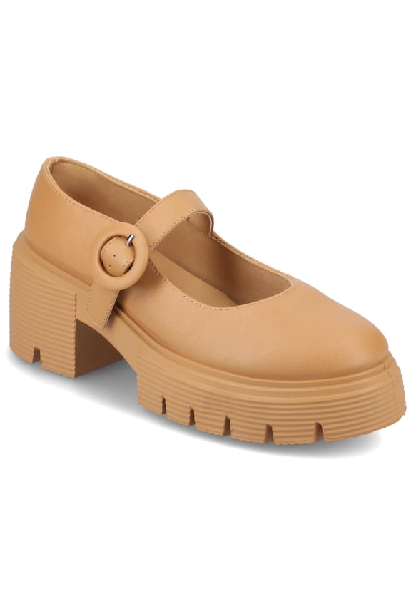 Womens Zarynn Treaded Outsole Platform Mary Jane