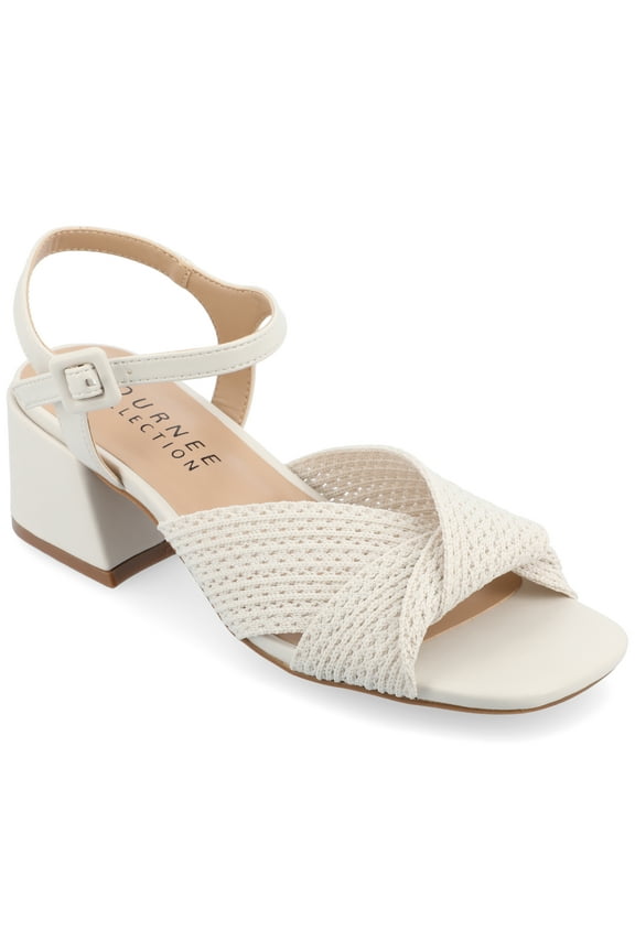 Womens Zerlina Knit Block Heel Sandals