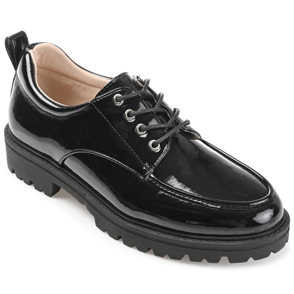 Journee Womens Zina Almond Toe Lace-up Oxford, Widths Available