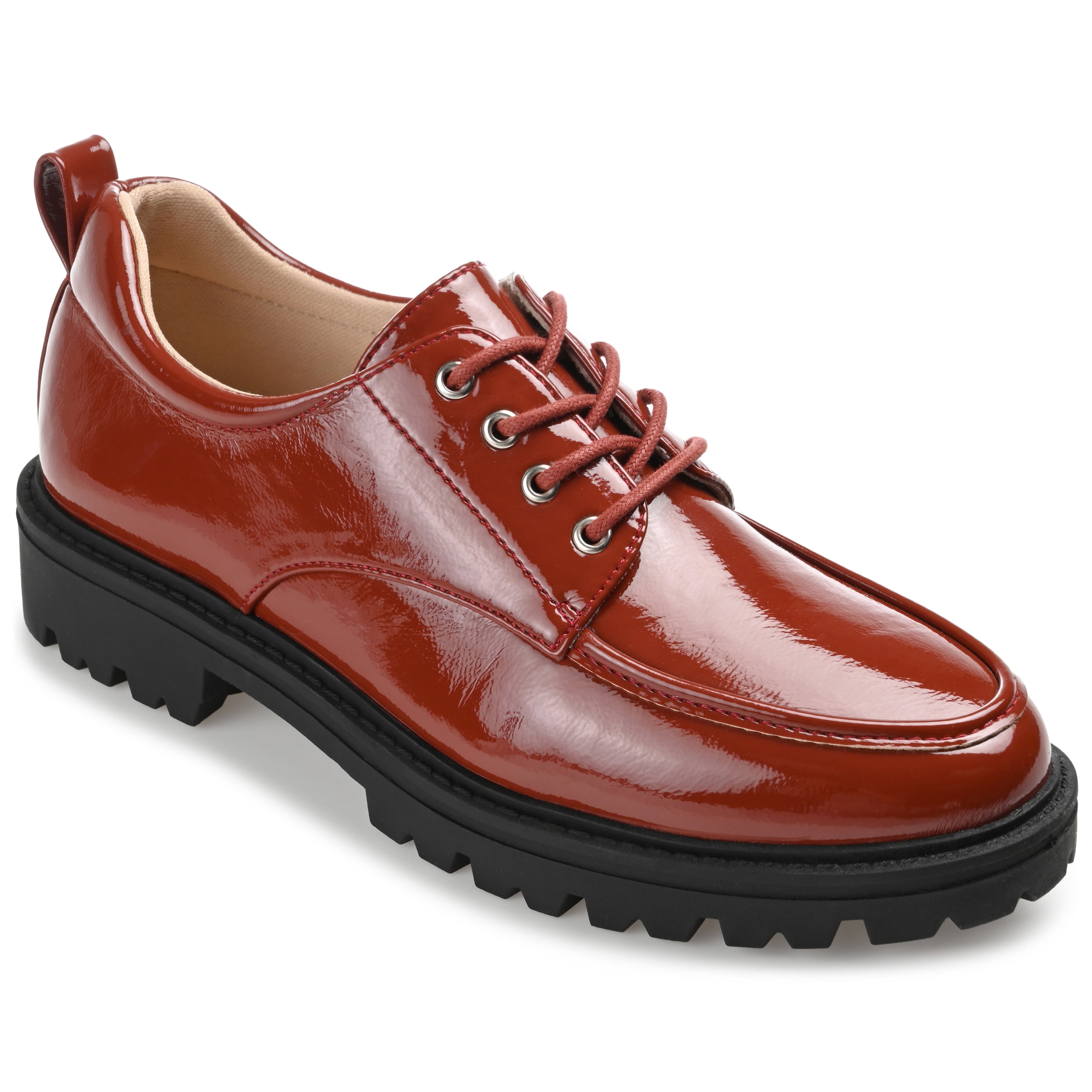 Journee Womens Zina Almond Toe Lace-up Oxford, Widths Available