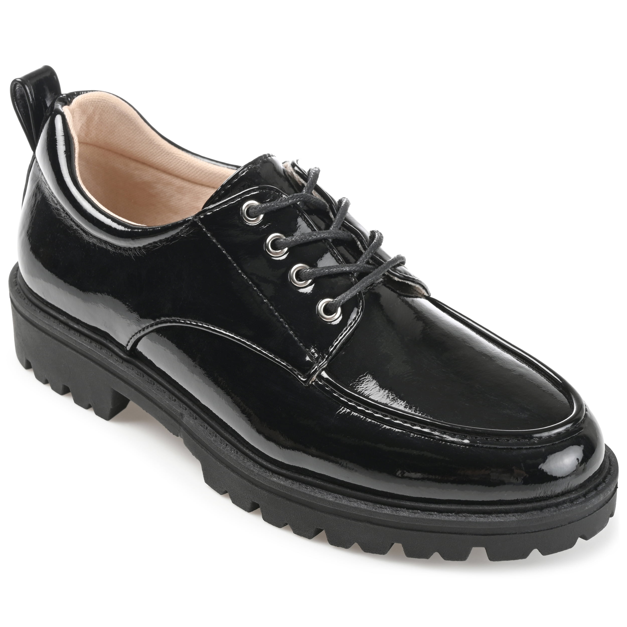 Journee Womens Zina Almond Toe Lace-up Oxford, Widths Available