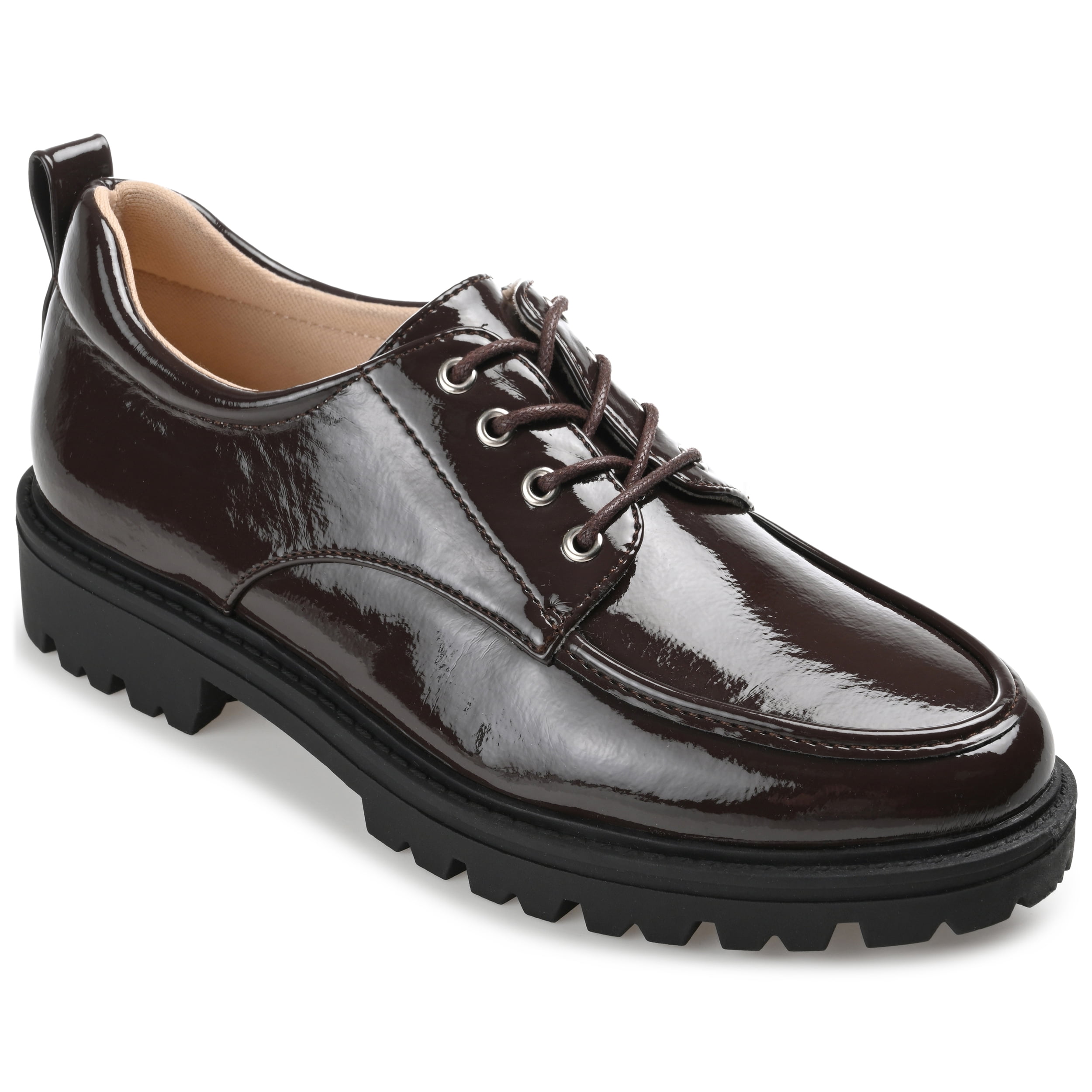 Journee Womens Zina Almond Toe Lace-up Oxford, Widths Available