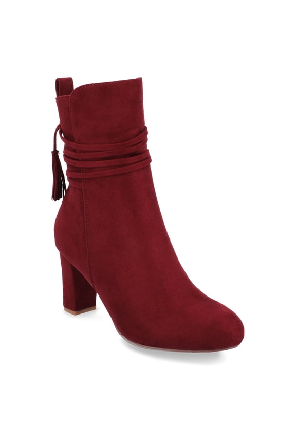 Womens Zuri Inside Zip Block Heel Booties