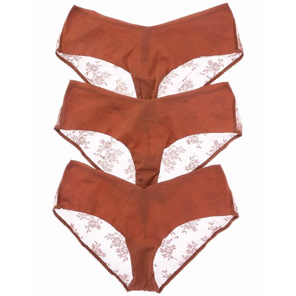 Journelle womens  3pk Romy Jolie Hipster, XL, Brown