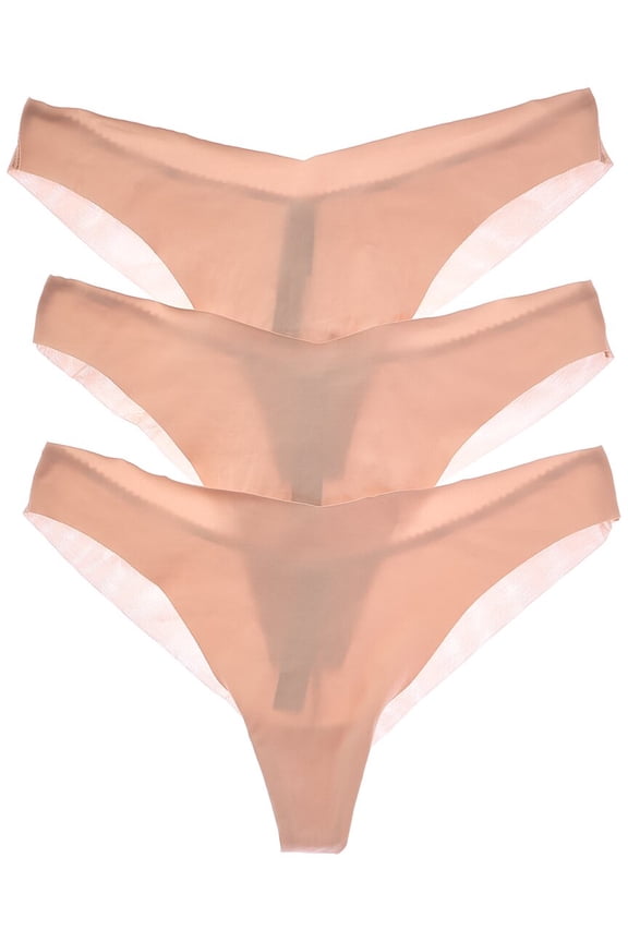 womens 3pk Victoire Jolie Thong, l, Pink