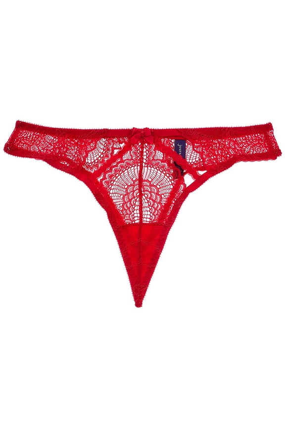 womens  Natalia String Thong, s, Red