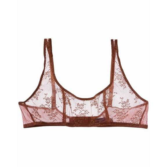 Journelle womens  Romy Scoop Bralette, xs, Brown