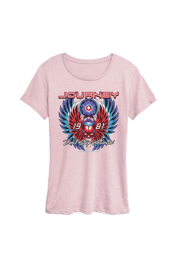 - 1981 Don't Stop Believin' - Women's Short Sleeve Graphic T-Shirt