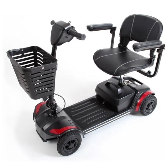 Journey Adventure Mobility Scooter, Electric Motorized Travel Scooter for Seniors, Red