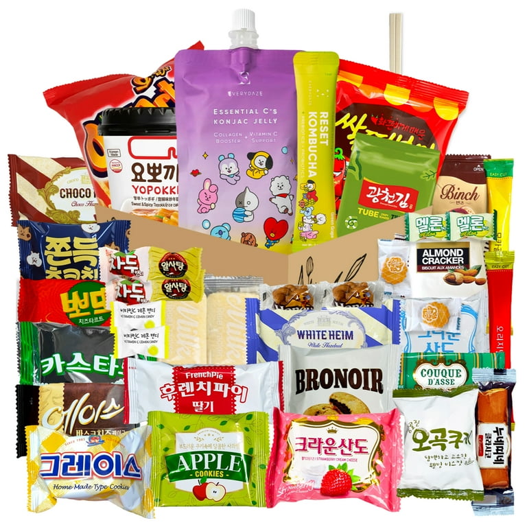 K-POP・アジア SUPER JUNIOR SPECIAL SUPER SNACK BOX K-pop Snack Box, New Jeans Korean Snacks and Cup Noodle Box