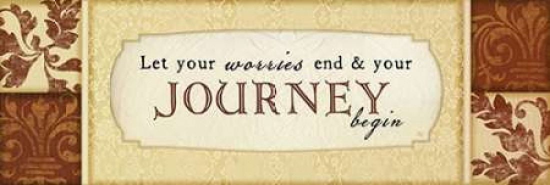 Journey Begins Canvas Art - Jennifer Pugh (8 x 24)