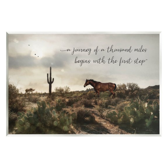 Journey Begins With First Step Scenery Animals & Insects Graphic Art Unframed Art Print Wall Art