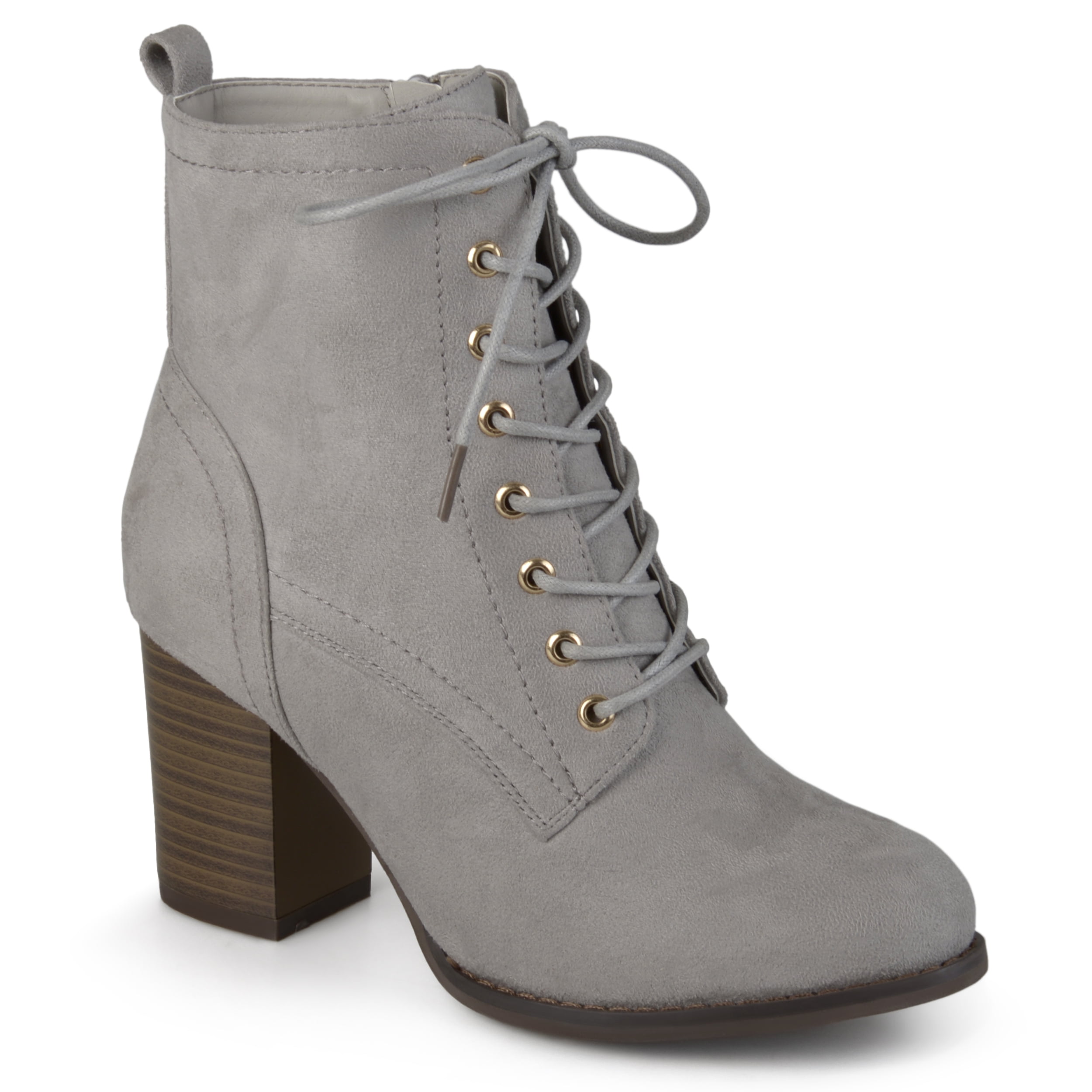 Journey Crew Womens Lace up Combat Bootie Walmart