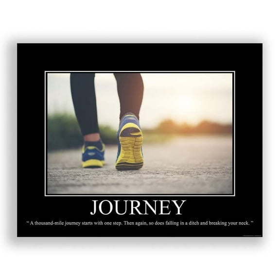 Journey Demotivational Poster Snarky Ironic Funny Sarcastic Office Wall Decor Art Print