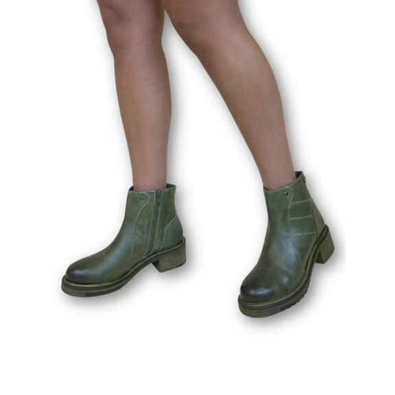 Journey Dip Dyed hand made Green Boot