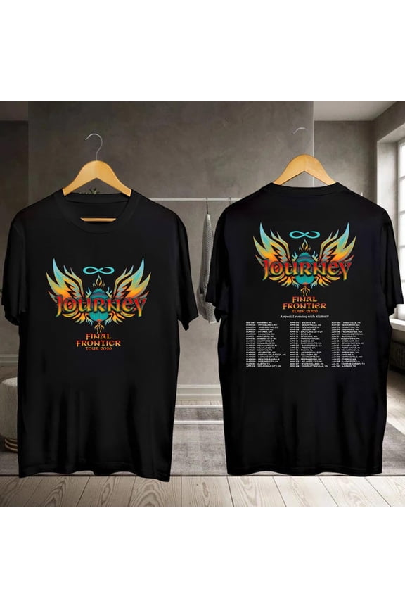 Journey Final Frontier Tour 2026 T-Shirt, Journey Band Shirt, Journey Concert Fan Shirt, Journey 90s Vintage Merch, Unisex Tee Multi