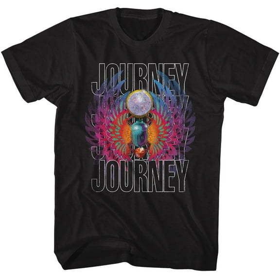 Journey Gradiant Scarab Black Adult T-Shirt 4Xl