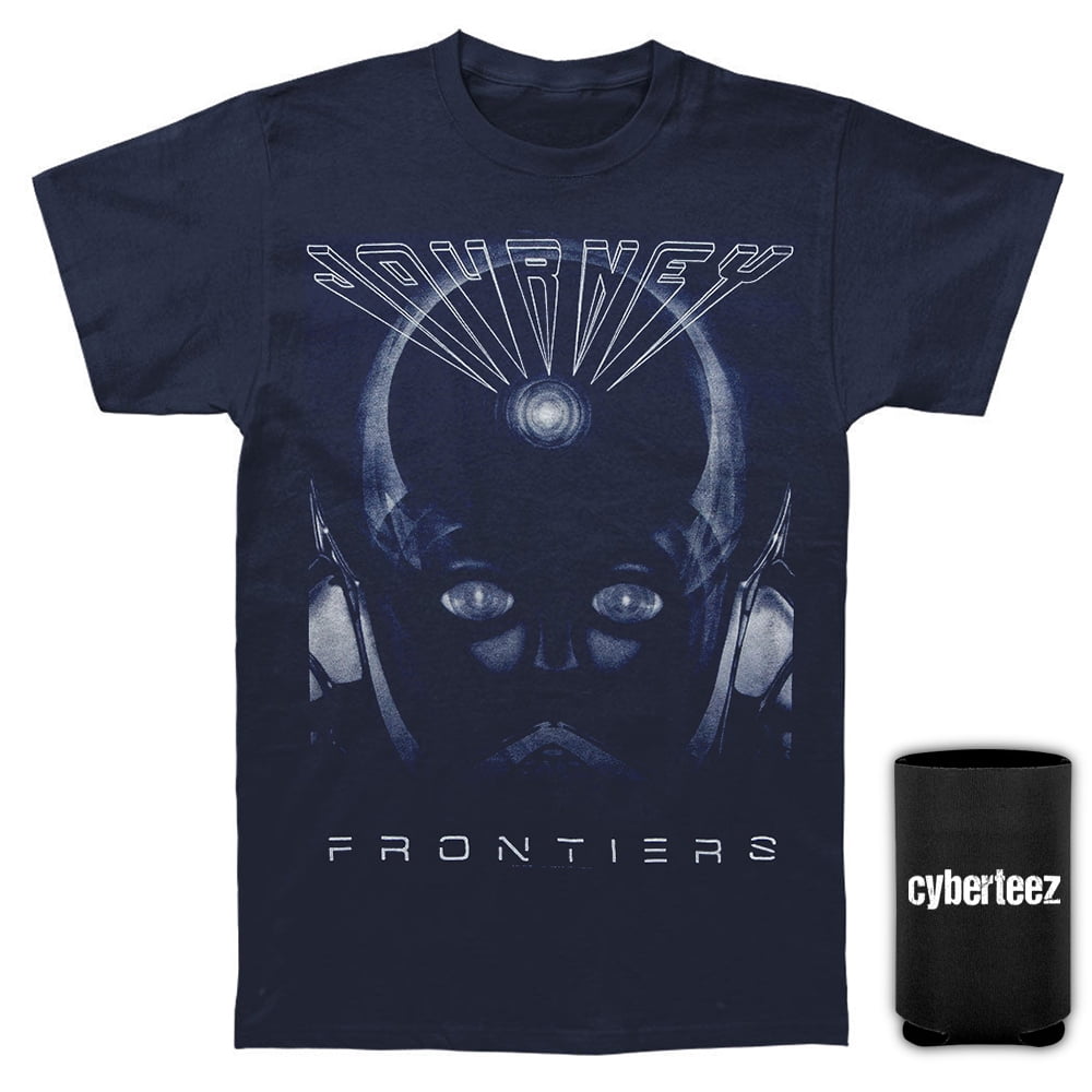 T-shirt Homme Journey Frontiers Album - Marque Gildan, Noir, Taille Regular, Neuf