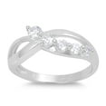 thumbnail image 1 of Journey Infinity Blend Cubic Zirconia Ring Sterling Silver 925, 1 of 3