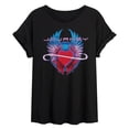 thumbnail image 1 of Journey - Infinity Heart Wings - Juniors Oversized Graphic T-Shirt, 1 of 4