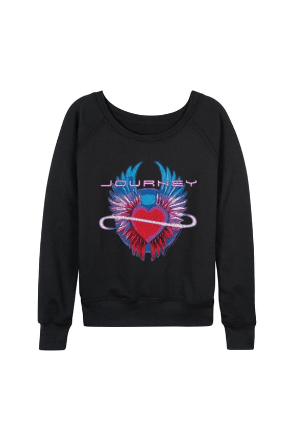 - Infinity Heart Wings - Women's French Terry Long Sleeve Pullover