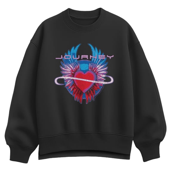 Journey - Infinity Heart Wings - Women's Oversized Fleece Crew Sweatshirt
