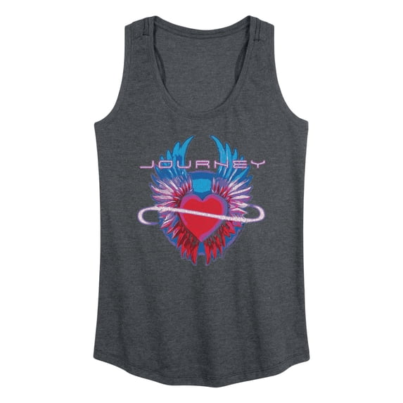 Journey - Infinity Heart Wings - Women's Racerback Graphic Tank