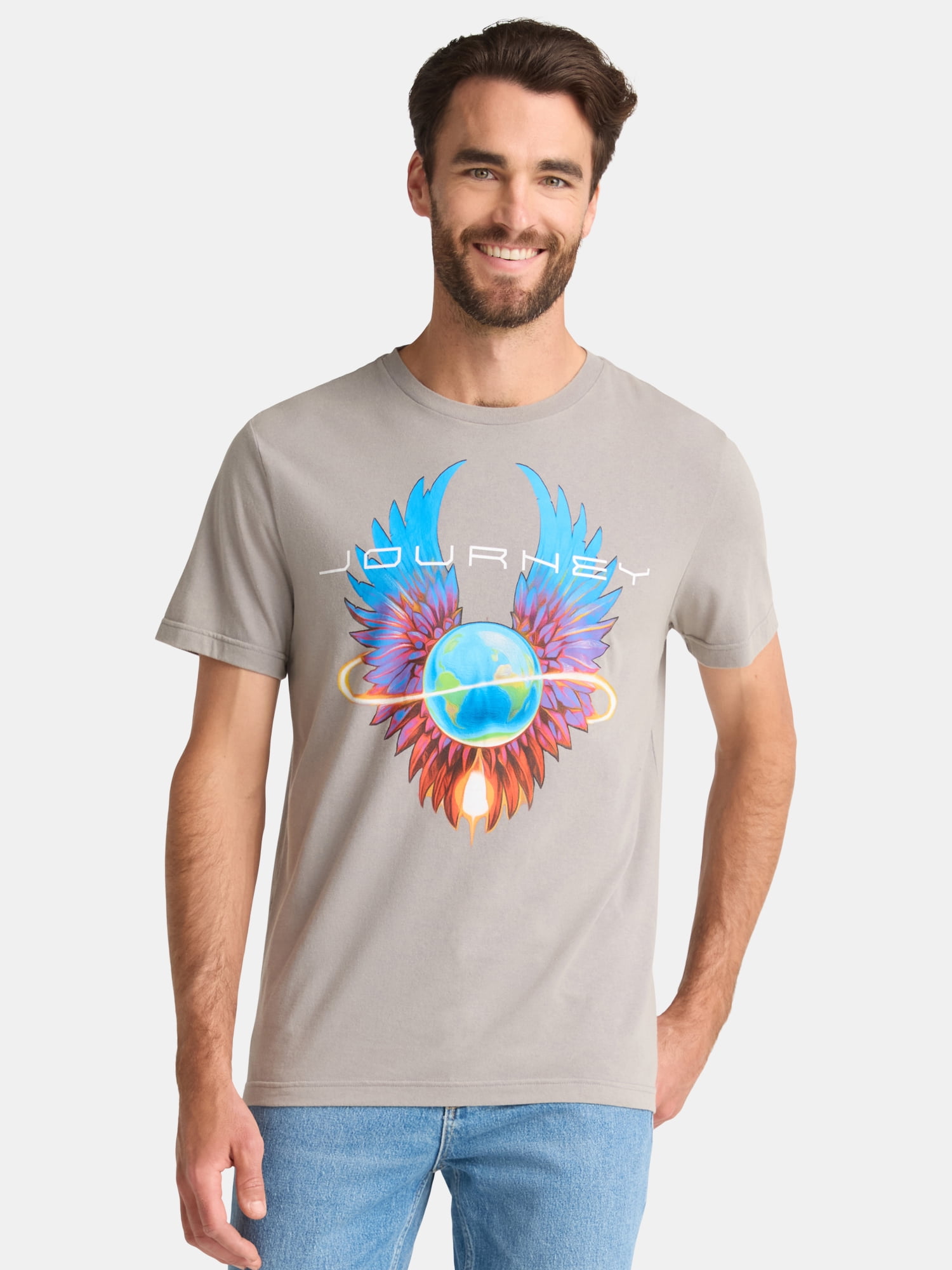 Journey Infinity Wings Men's and Big Men's Graphic Tee, Sizes S-3XL