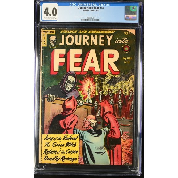 Journey Into Fear [Canada] #14 CGC VG 4.0 Cream To Off White Comic Book