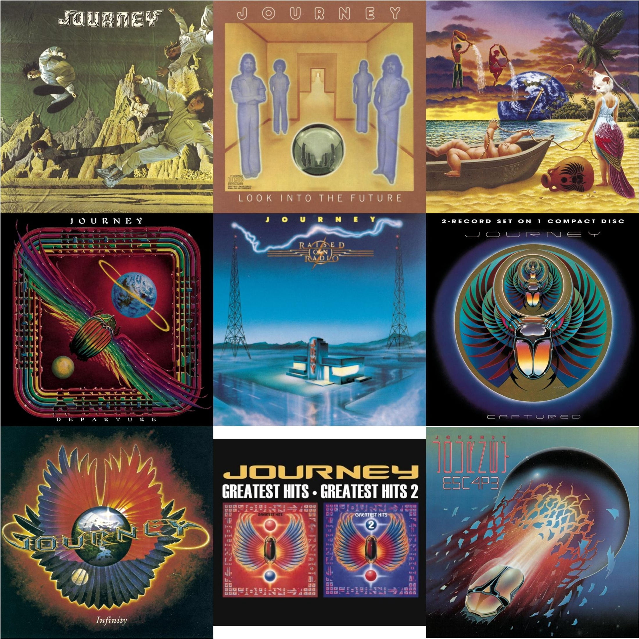 Journey & Look Into The Future & Trial By Fire & Departure & Raised On ...