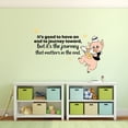 thumbnail image 1 of Journey Pig Pigs Cute Animal Quote Cartoon Quotes Decors Wall Sticker Art Design Decal for Girls Boys Kids Room Bedroom Nursery Kindergarten Home Decor Stickers Wall Art Vinyl Decoration (8x10 inch), 1 of 2