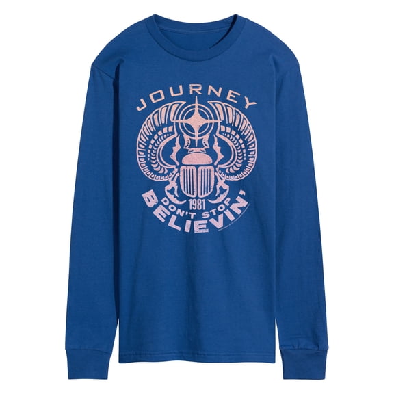Journey - Scarab Don't Stop Believin' Men's Long Sleeve Graphic T-Shirt