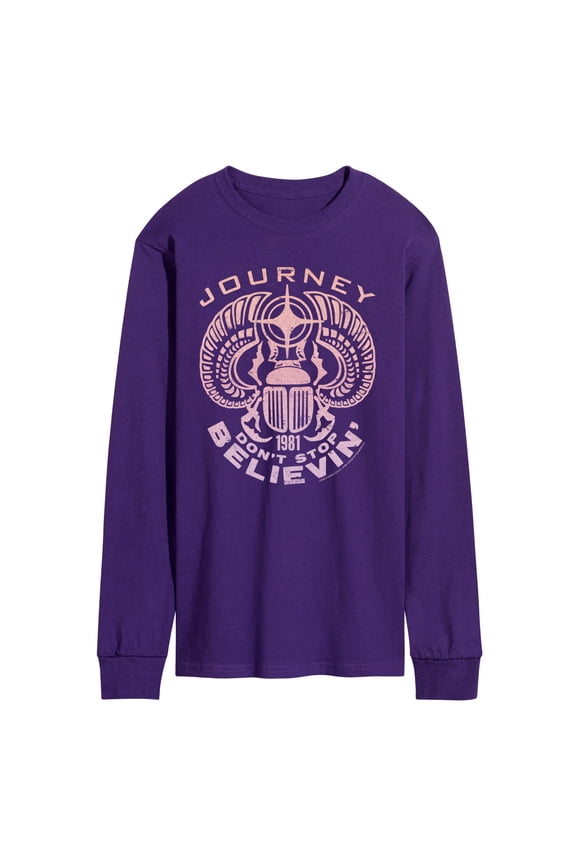 - Scarab Don't Stop Believin' - Men's Long Sleeve Graphic T-Shirt