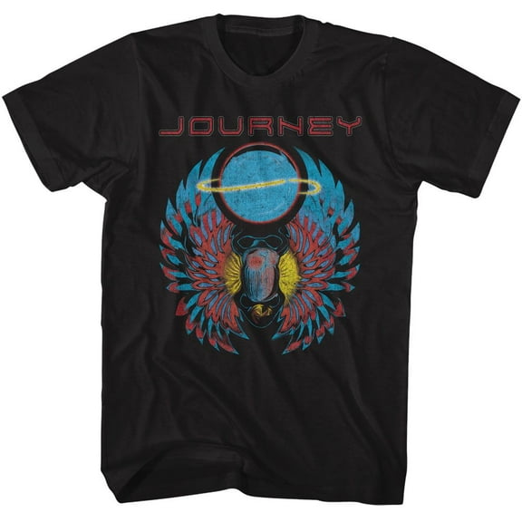 Journey Scarab With Orb Black Adult T-Shirt L