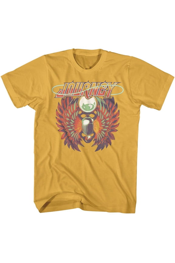 Journey Segmented Colors Ginger Adult T-Shirt 2Xl