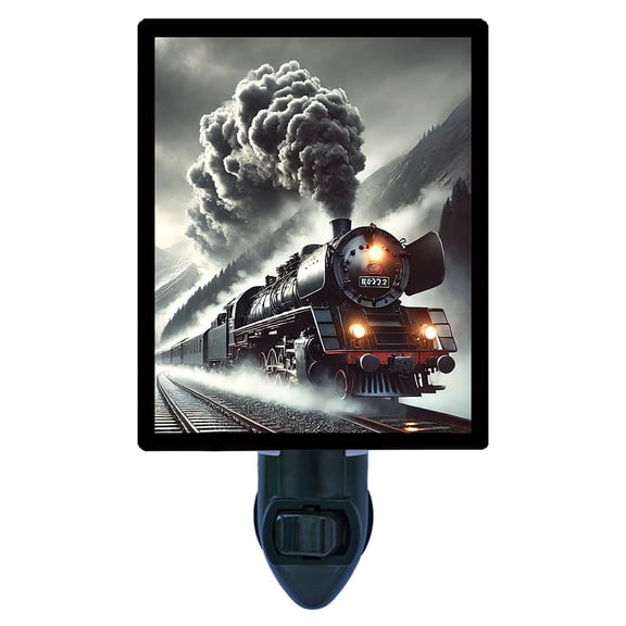 Journey Through the Mist Steam Train Wall Art Free Switchable Insert