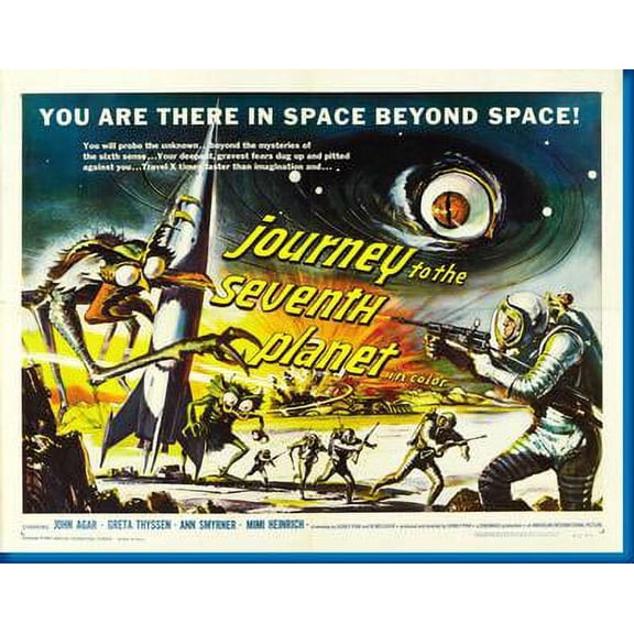 Journey To The Seventh Planet Movie Metal Print 12x16 12x16 Square Adults AB Posters