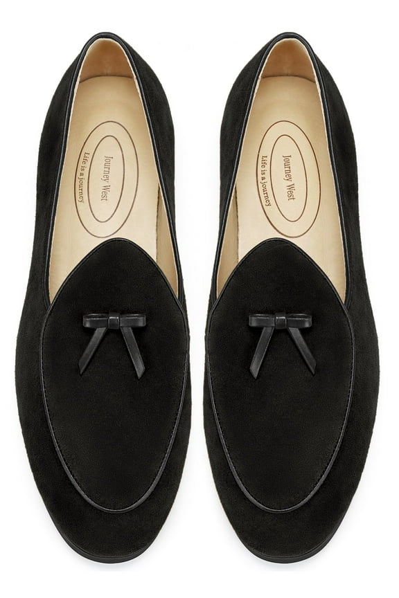 Men's Vintage Loafers For Men Belgian Loafers Slip-on Loafer Penny Loafer Casual Loafers Black US 8