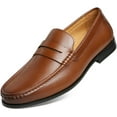 thumbnail image 1 of Journey West Mens Penny Loafers with Genuine Leather Business Dress Slip on Loafer Shoes for Men US 8.5, 1 of 6